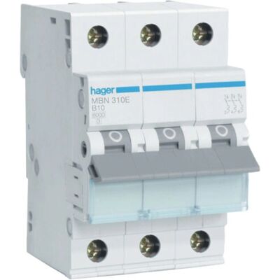 Accessoire d'armoire électrique Hager MBN310E - 10A 3P B-courbe - Publicité Accessoire d'armoire électrique Hager MBN310E - 10A 3P B-courbe - Publicité