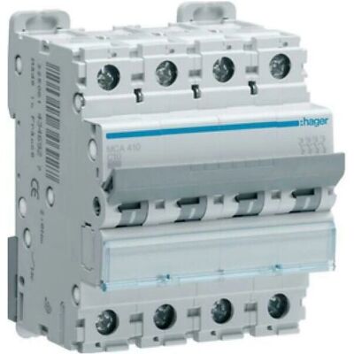 Hager - Interruptor automático 4P 40A Curva C - 6kA Hager - Interruptor automático 4P 40A Curva C - 6kA