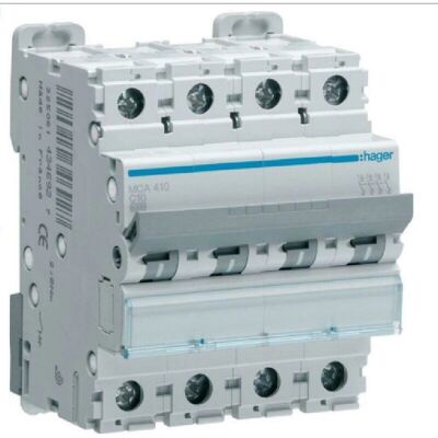 Hager - Interruptor de circuito 4P 63A IP20 Hager - Interruptor de circuito 4P 63A IP20