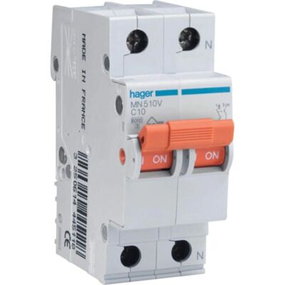 Hager Modèle MN216V 2P 16A Disjoncteur Courbe C Hager Modèle MN216V 2P 16A Disjoncteur Courbe C