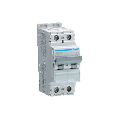 Hager NDN240 - Leitungsschutzschalter 2pol.,D-40A,10kA,2M Hager NDN240 - Leitungsschutzschalter 2pol.,D-40A,10kA,2M