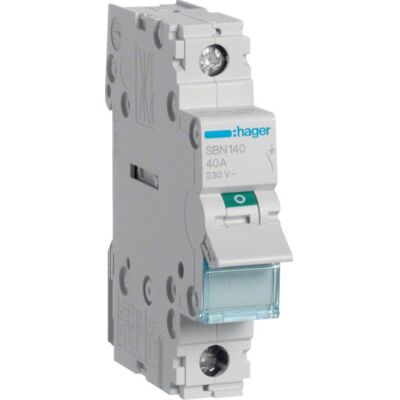 Accesorio de caja eléctrica Hager SBN140 - 1P 40A IP20 Accesorio de caja eléctrica Hager SBN140 - 1P 40A IP20