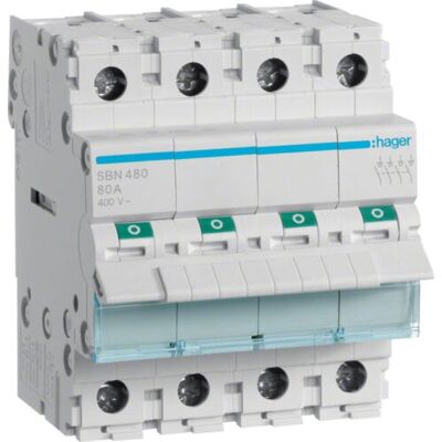Hager SBN480 Interruptor de desconexión 4P - Accesorios eléctricos Hager SBN480 Interruptor de desconexión 4P - Accesorios eléctricos