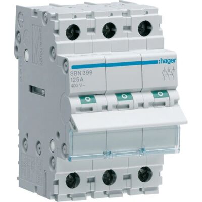 Hager SBN399 Elektrische Gehäusezubehör - 125A 3P 400V IP20 Hager SBN399 Elektrische Gehäusezubehör - 125A 3P 400V IP20