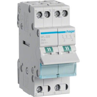 Hager SFL225 Elektronik Zubehör - 2P 25A Schalter Hager SFL225 Elektronik Zubehör - 2P 25A Schalter