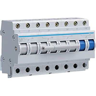 Hager SF463 Interruptor de potencia - 63A 4P - 400V CA - Conexión inferior - Accesorio para caja eléctrica Hager SF463 Interruptor de potencia - 63A 4P - 400V CA - Conexión inferior - Accesorio para caja eléctrica