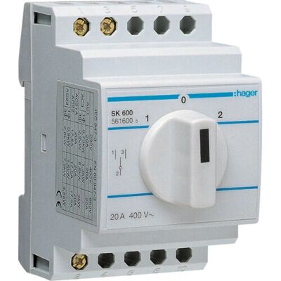 Hager SK600 Elektronikzubehör - Robustes, 20A, 400V Hager SK600 Elektronikzubehör - Robustes, 20A, 400V
