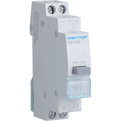 Hager SVN332 - 2S DPST Elektrischer Schalter - Gehäusezubehör Hager SVN332 - 2S DPST Elektrischer Schalter - Gehäusezubehör