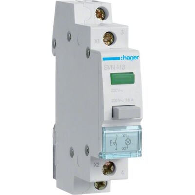 Hager SVN413 Schutzschalter und Druckschalter - IP20 Hager SVN413 Schutzschalter und Druckschalter - IP20