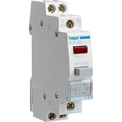 Hager SVN462 Interrupteur 2 pôles LED 12V - Composant électronique - Publicité Hager SVN462 Interrupteur 2 pôles LED 12V - Composant électronique - Publicité