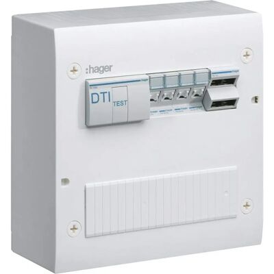 Hager TN405 Communication Box - 4 RJ45 Ports Grade 2TV Hager TN405 Communication Box - 4 RJ45 Ports Grade 2TV