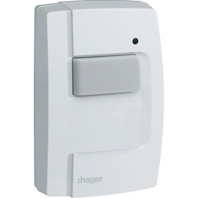 Hager TRE301 Funk KNX Tastsensor - IP55, 1 Taster Hager TRE301 Funk KNX Tastsensor - IP55, 1 Taster