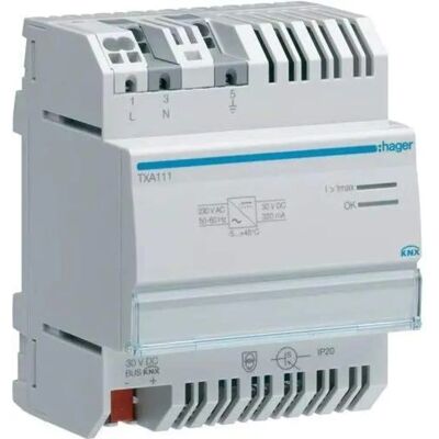 Hager TXA111 320mA KNX Spannungsversorgung - Power Supply Hager TXA111 320mA KNX Spannungsversorgung - Power Supply
