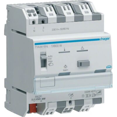 Hager TYA661BN - Universal-Dimmaktor 1-fach - Steckdose Hager TYA661BN - Universal-Dimmaktor 1-fach - Steckdose