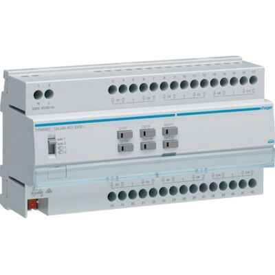 Hager TYM632C Grau 12-fach KNX Jalousieaktor - Steckdose/Smart-Aktor Hager TYM632C Grau 12-fach KNX Jalousieaktor - Steckdose/Smart-Aktor