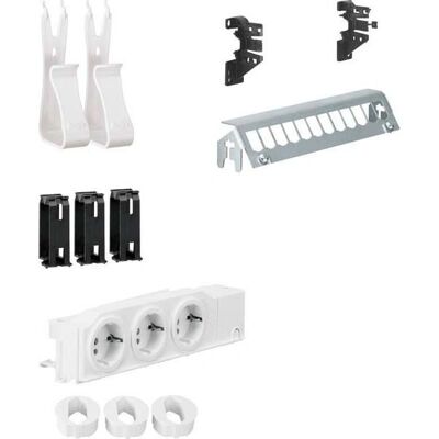 Hager Multimedia Kit UM00M2 - Panneau de raccordement, Prises, RJ45 - Publicité Hager Multimedia Kit UM00M2 - Panneau de raccordement, Prises, RJ45 - Publicité