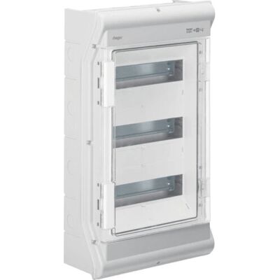 Caja eléctrica Hager VE312PN - IP65, 3x12 PLE, UV-estabilizado Caja eléctrica Hager VE312PN - IP65, 3x12 PLE, UV-estabilizado