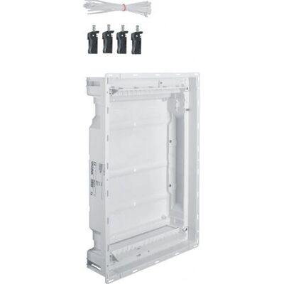 Hager VH24NK Caja de Pared - 2 Filas, Plástico, Blanco Hager VH24NK Caja de Pared - 2 Filas, Plástico, Blanco