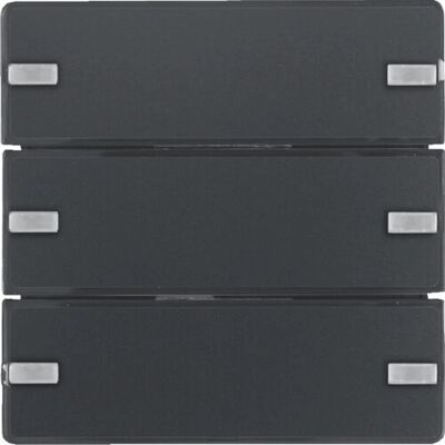 Hager 80143326 Lichtschalter Anthrazit - Berker Tastsensor 3f. Hager 80143326 Lichtschalter Anthrazit - Berker Tastsensor 3f.