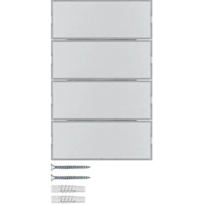 Hager 80164774 Aluminium Steckdose - KNX Tastsensor - 4 Tasten Hager 80164774 Aluminium Steckdose - KNX Tastsensor - 4 Tasten