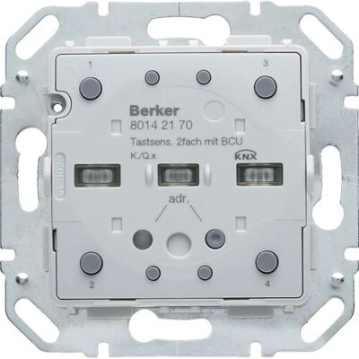 Berker 80142170 - Tastsensor-Modul, 2 Tasten, Grau - Tastenschalter Berker 80142170 - Tastsensor-Modul, 2 Tasten, Grau - Tastenschalter