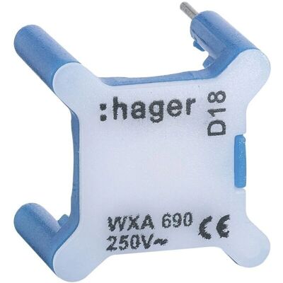 Indicateur LED Hager WXA691 pour interrupteur Gallery - Rouge - Publicité Indicateur LED Hager WXA691 pour interrupteur Gallery - Rouge - Publicité