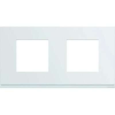 Hager WXP0012 Plaque de couverture en plastique - 2 montants horizontaux - Blanc - Publicité Hager WXP0012 Plaque de couverture en plastique - 2 montants horizontaux - Blanc - Publicité