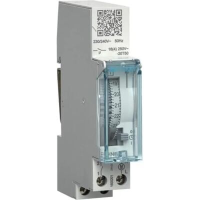 Hager EHN010 Temporizador Mecánico - Programable 24h - 16A - IP20 Hager EHN010 Temporizador Mecánico - Programable 24h - 16A - IP20