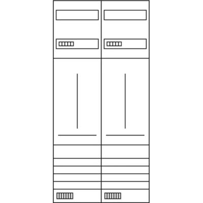Hager ZK31X3N Komplettfeld 2ZP - Weiss Hager ZK31X3N Komplettfeld 2ZP - Weiss