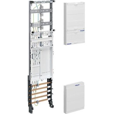 Tablero de distribución eléctrica Hager ZH3ET27 - Completo, 1F, Gris Tablero de distribución eléctrica Hager ZH3ET27 - Completo, 1F, Gris