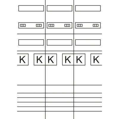 Hager Komplettfeld ZL3EL26N 6-Zone 3-Feld - Elektroverteiler Hager Komplettfeld ZL3EL26N 6-Zone 3-Feld - Elektroverteiler