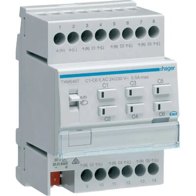 Hager TXM646T Heizungsaktor - KNX 6-Kanal Hager TXM646T Heizungsaktor - KNX 6-Kanal