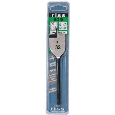 Riss 32mm Flachholzbohrer - Doppelt geschärft, Zentrierpunkt Riss 32mm Flachholzbohrer - Doppelt geschärft, Zentrierpunkt