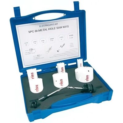 Set di 6 seghe a tazza bimateriare Riss 22-68mm - Cutter Blades Set di 6 seghe a tazza bimateriare Riss 22-68mm - Cutter Blades