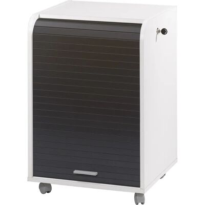 Armoire de rangement verrouillable blanc et noir - Mobilier de bureau - Publicité Armoire de rangement verrouillable blanc et noir - Mobilier de bureau - Publicité