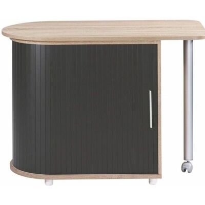 FUN Bureau Pivotant en Chêne et Noir - Bureau - Publicité FUN Bureau Pivotant en Chêne et Noir - Bureau - Publicité