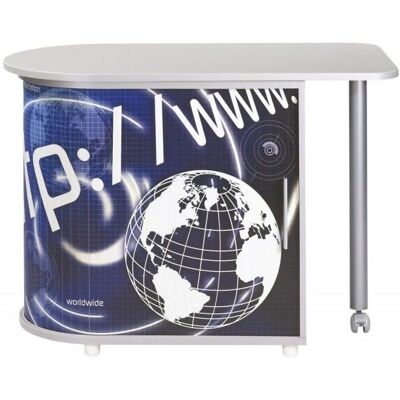Bureau Simmob avec Plateau Pivotant et Rangement - Publicité Bureau Simmob avec Plateau Pivotant et Rangement - Publicité