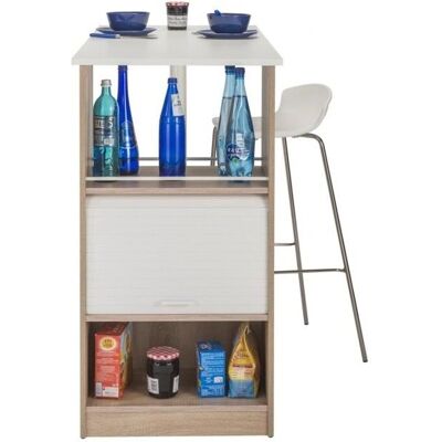 Simmob - CheneTable - Chêne Naturel - Table 130 cm - Rangement cuisine - Publicité Simmob - CheneTable - Chêne Naturel - Table 130 cm - Rangement cuisine - Publicité
