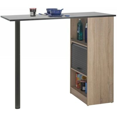 Simmob - Meuble Rangement de Cuisine Chêne Naturel - Table 130 cm - Kitchen storage cabinet - Publicité Simmob - Meuble Rangement de Cuisine Chêne Naturel - Table 130 cm - Kitchen storage cabinet - Publicité