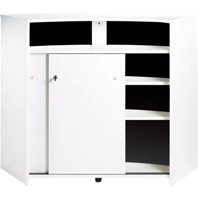 KAPIK Bar Noir et Blanc 2 Portes - Type de Produit - Publicité KAPIK Bar Noir et Blanc 2 Portes - Type de Produit - Publicité