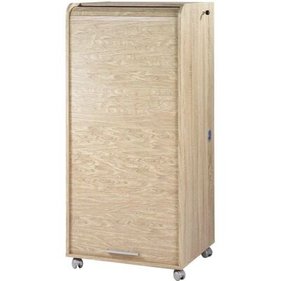 Armoire de Bureau Gaetan - Chêne Naturel, Étagères Ajustables, Mobile - Publicité Armoire de Bureau Gaetan - Chêne Naturel, Étagères Ajustables, Mobile - Publicité