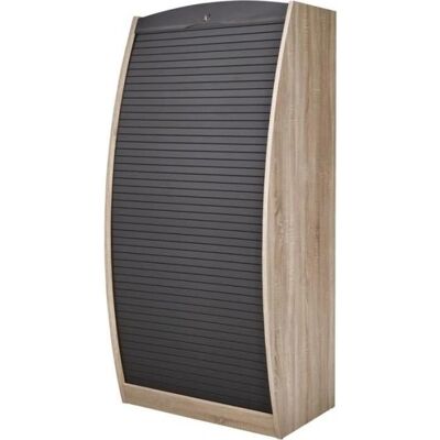 Mobilier de Bureau Modulaire KADY - Chêne Noir - 80cm x 171.5cm x 59.3cm - Rangement Bureau - Publicité Mobilier de Bureau Modulaire KADY - Chêne Noir - 80cm x 171.5cm x 59.3cm - Rangement Bureau - Publicité