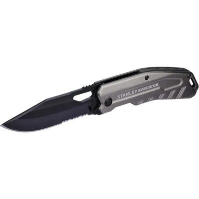 Briceag de buzunar Stanley FatMax Premium - Lama din oțel inoxidabil, mâner din aluminiu ușor, include deschizător de sticle Briceag de buzunar Stanley FatMax Premium - Lama din oțel inoxidabil, mâner din aluminiu ușor, include deschizător de sticle