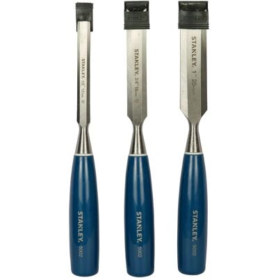 Stanley Bevel Edge Chisel Set - 3 Sizes 12, 18, 25mm - Chisel Set Stanley Bevel Edge Chisel Set - 3 Sizes 12, 18, 25mm - Chisel Set