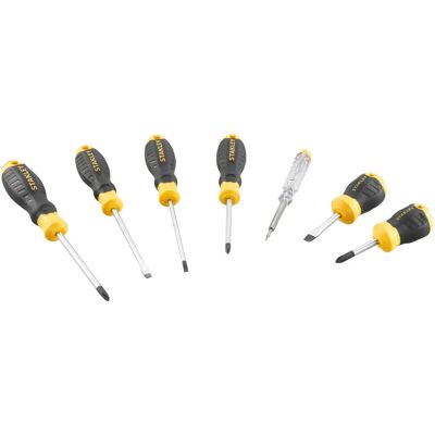 Conjunto de chaves de fenda Stanley Modelo STHT16166-0 - Pegador Cushion Grip, Alto torque Conjunto de chaves de fenda Stanley Modelo STHT16166-0 - Pegador Cushion Grip, Alto torque