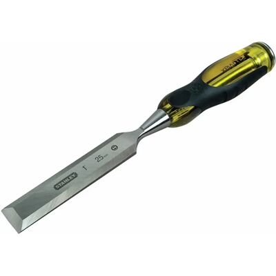 Ciseau Biseauté Stanley FatMax - 25mm - Outil de Travail du Bois Ciseau Biseauté Stanley FatMax - 25mm - Outil de Travail du Bois