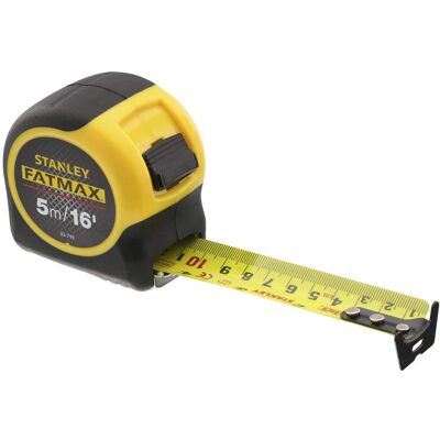 Stanley FatMax 5m Tape Measure - Robust, Accurate, 32mm Wide Stanley FatMax 5m Tape Measure - Robust, Accurate, 32mm Wide