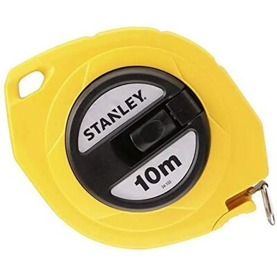 Fita métrica Stanley em aço 10m - Compacta e Precisa Fita métrica Stanley em aço 10m - Compacta e Precisa