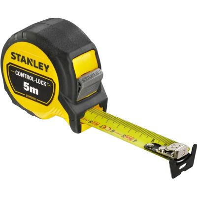 Fita métrica Stanley Control Lock 5m - Durável e Precisa Fita métrica Stanley Control Lock 5m - Durável e Precisa