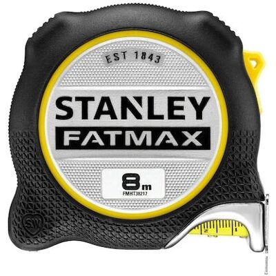 Miara taśmowa Stanley FMHT38217-0 - 8m, Czarna, Żółta Miara taśmowa Stanley FMHT38217-0 - 8m, Czarna, Żółta